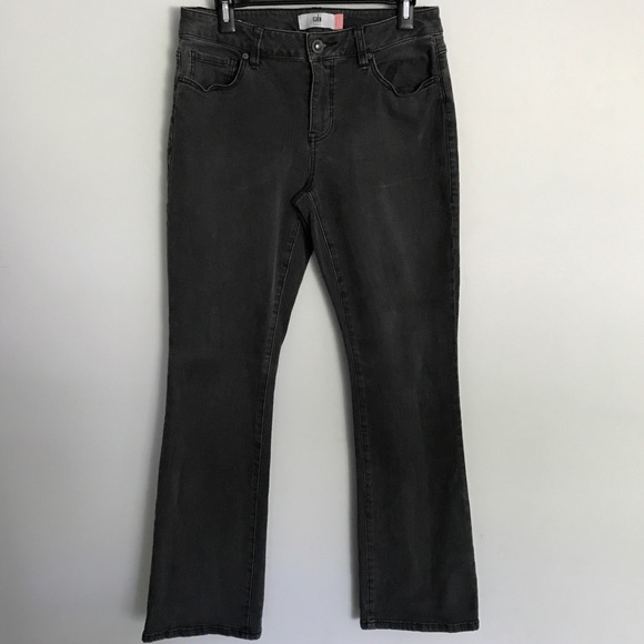 CAbi Denim - CABI curvy slim bootcut jeans grey shadow faded 8